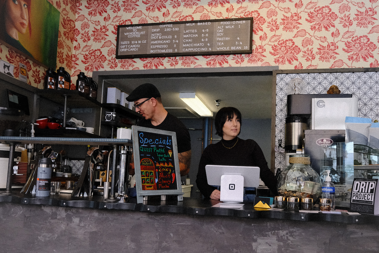Wanderlust Coffee Lafayette Indiana bar
