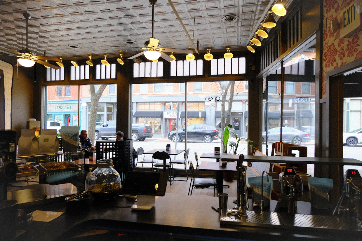 Wanderlust Coffee Lafayette Indiana inside