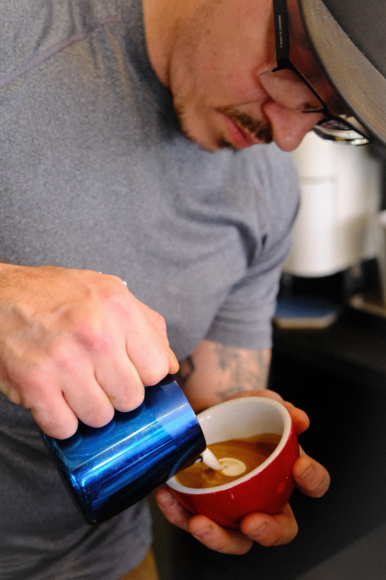 Wanderlust Coffee Lafayette Indiana latte
