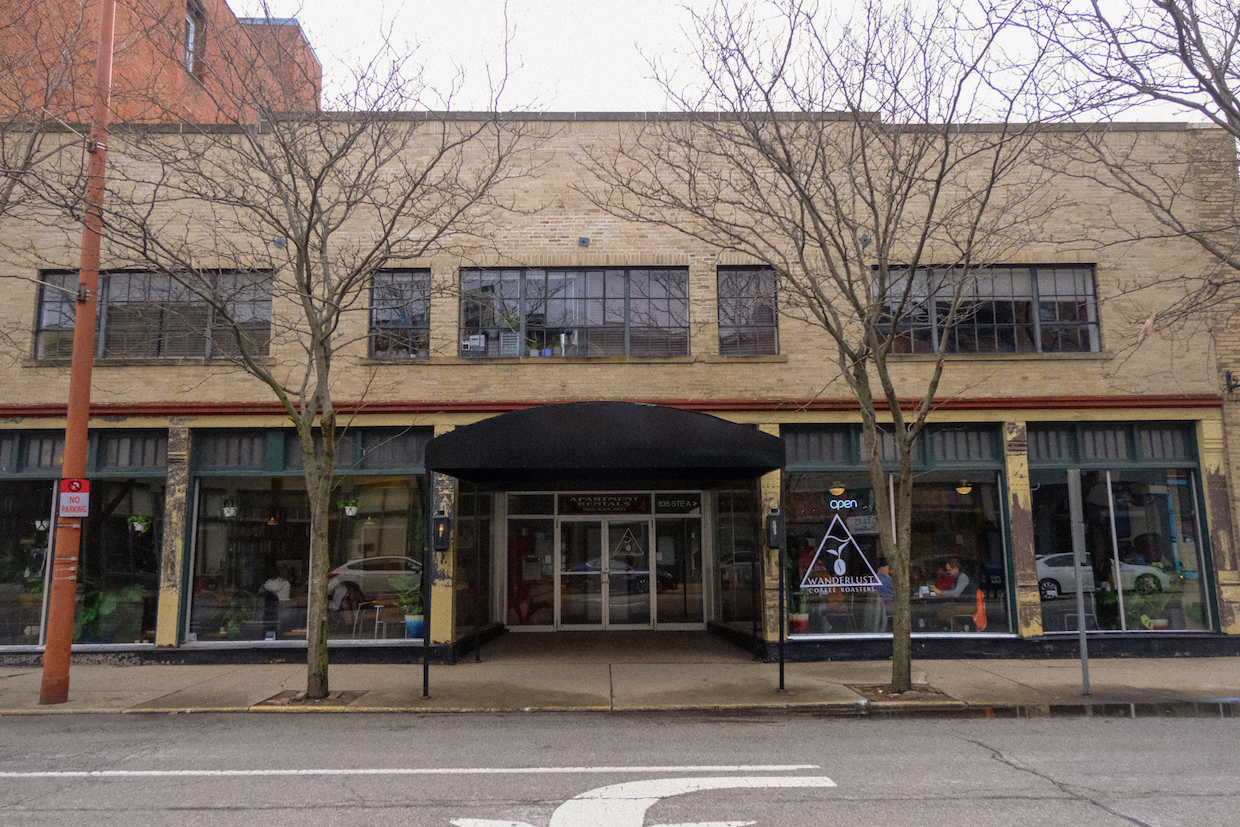 Wanderlust Coffee Lafayette Indiana outside
